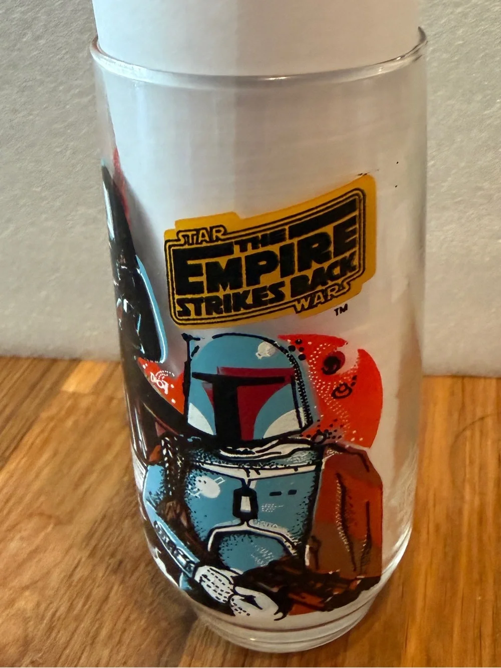 STAR WARS EMPIRE STRIKES BACK DARTH VADER BURGER KING VINTAGE COLLECTOR GLASS